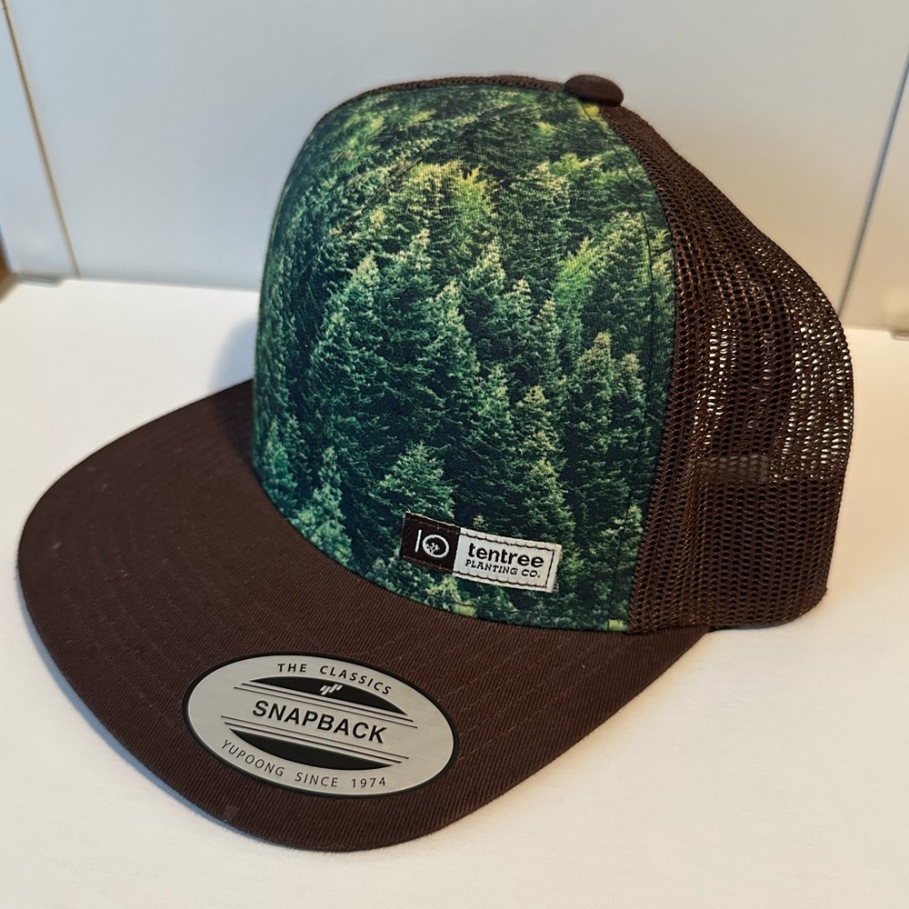 Tentree Green Forest Mesh Snapback Hat